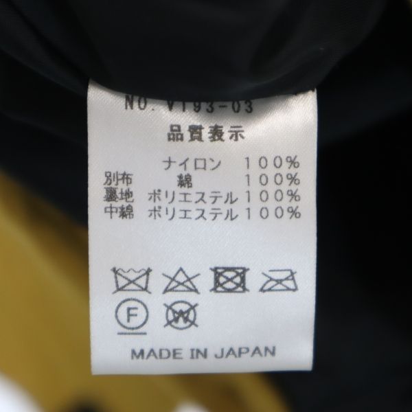 Unused VAST222 19AW Made In Japan M65 Padding Field Jacket 2 Yellow Men's Used