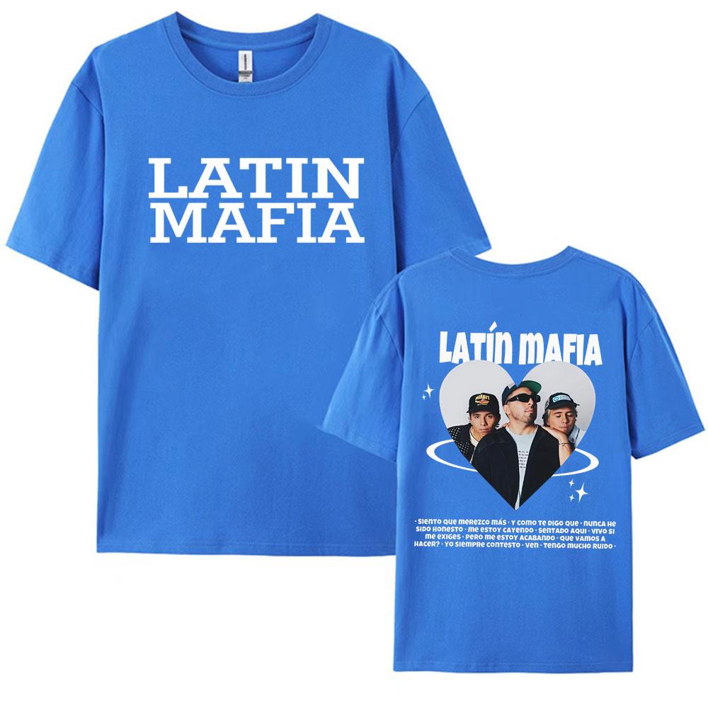Rock Band Latin Mafia Mexico Tour 2025 Merch Tee Shirt for Men Women Fashion Gothic Pop Music Tshirt Casual 100 Cotton T Shirt