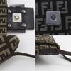 FENDI Zucchino Shoulder Bag 8BT075 Brown canvas Women Used