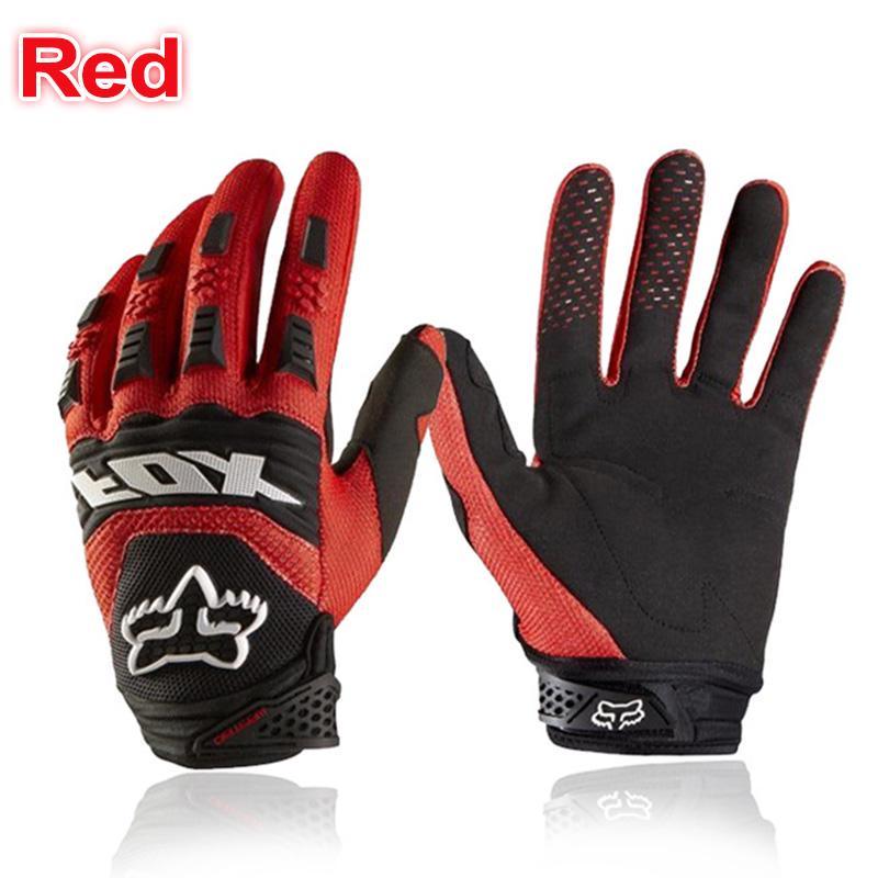 Full Finger Motorcycle Gloves Leather Fabric Wear-resistant Motorbike Guantes Gloves
