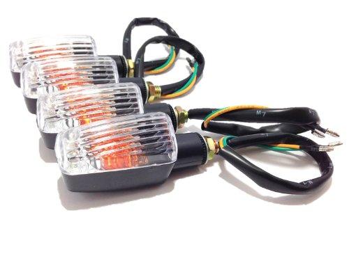 

(накира) Комплект из 4 кастомных указателей поворота с прозрачными линзами Универсальные указатели поворота (Прозрачные линзы)