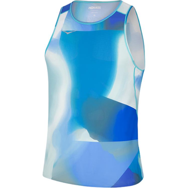

Hoka One One Comfortable Breathable Professional Running Lightweight Dry Outdoor Vest Men Vests Blue 1151070P L