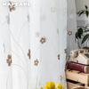 1PC NAPEARL Modern Fashion Daisy Embroidered Tulle Sheer Curtain For Living Room Bedroom Home Decor