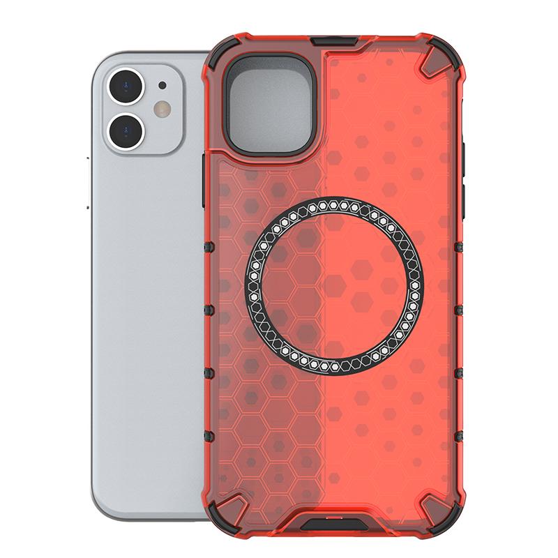 For iPhone11 Pro Max Magnetic Ring Back Cover Phone Case Magsafe Ring Wireless Charge Lens Protect Shockproof Coverage Cases