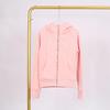 LULU Embossed Slim Fit Full Zip Fleece Hoodie - Gold Logo & Zipper, Casual Yoga Wear.