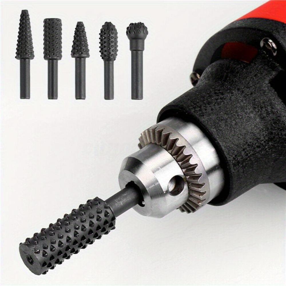 1/4 Inch 5pcs Drill Bit Set, Woodworking Tools, Wood Carving Tools, Woodworking Wood Cutting Tools, Work Drill Bit Set