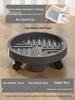Tempered Mobile Flower Pot Tray with Wheels and Drawer – Round Base, Water-Receiving Tray for Potted Plants
