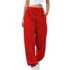 Women's Drawstring Trousers Solid Color Casual Sweatpants
