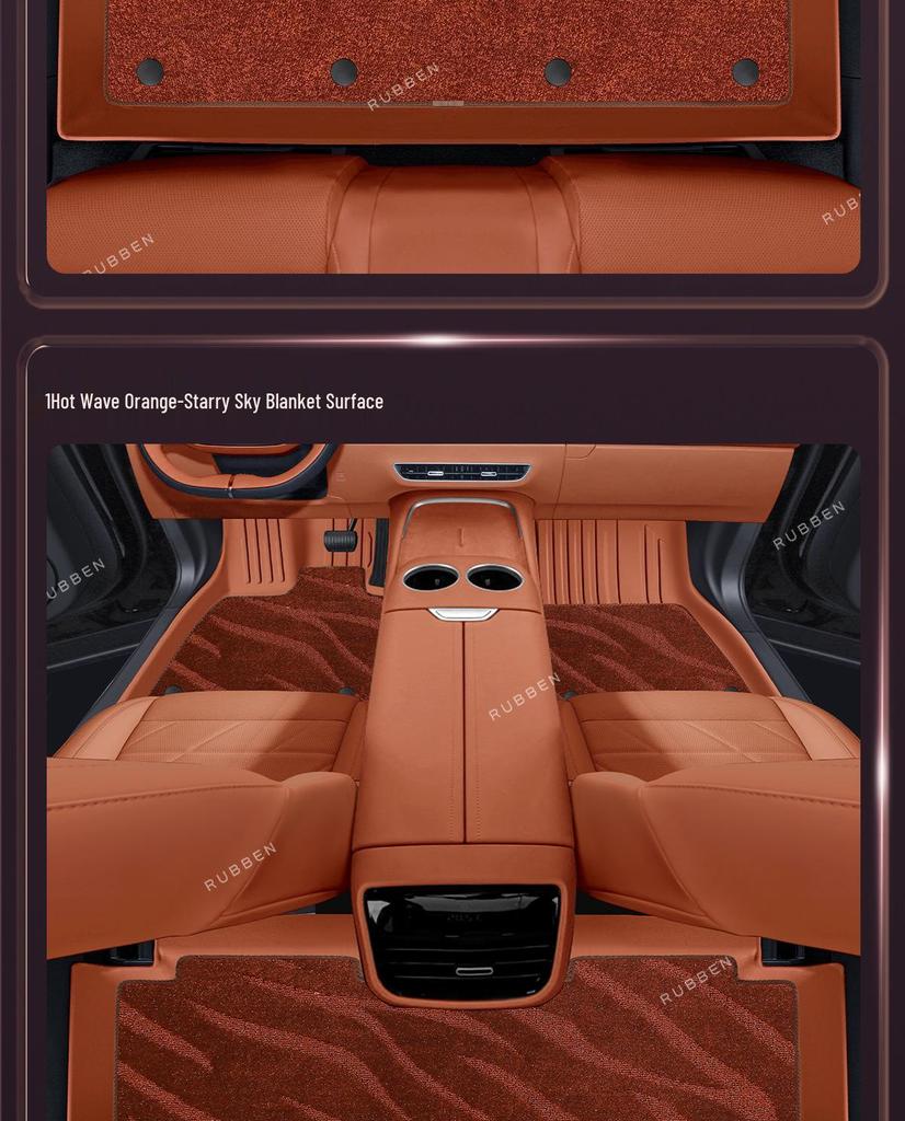 Deep Blue S05 Car Floor Mats: TPE Full Surround, Fits 26 Models, Customizable Car Accessories.