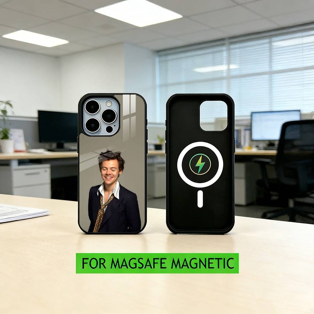 singer H-aRRy Music Styles  Phone Case For iPhone17,16,15,14,13,12,11 Plus,Pro Magnetic For Magsafe Wireless Charging
