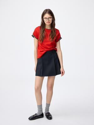 Side Pleated Skirt