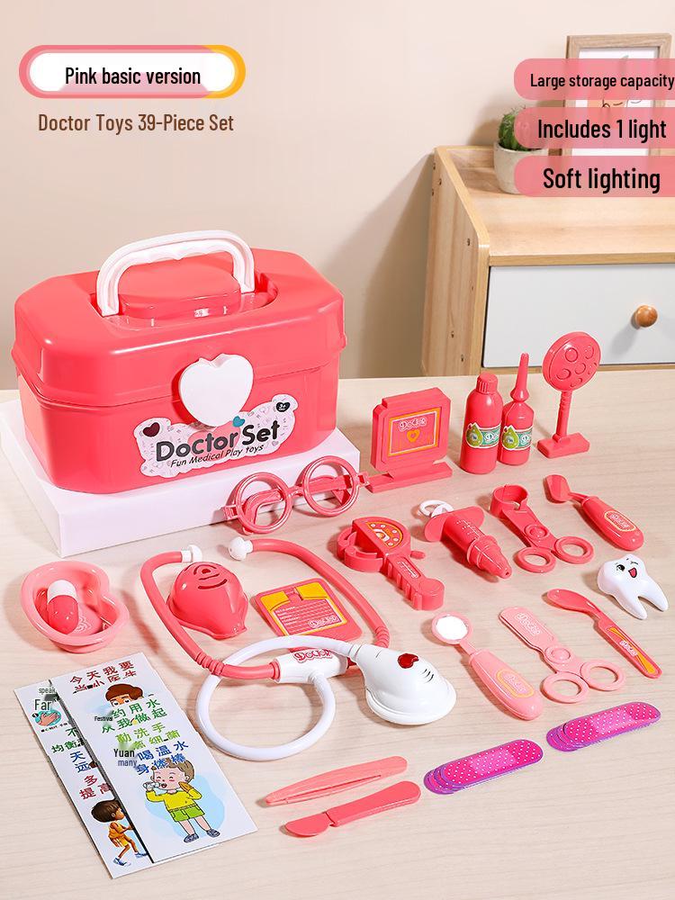

Children s Doctor Play Set: Medical Instruments, Stethoscope, Teeth, Storage Box - Role Play for Boys & Girls