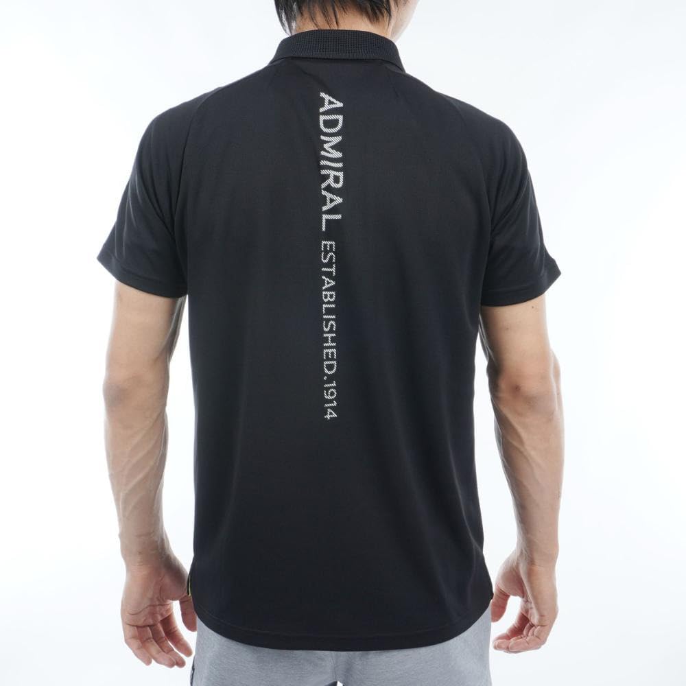 Admiral Golf Men's Classic Cool Performance Polo Shirt, Black