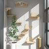 Wall Mounted Cat Hammock Sisal Four Steps Cat Stairs Climbing Cat Wall Hanging Cat Climbing Wall Type Assortment Cat Tree