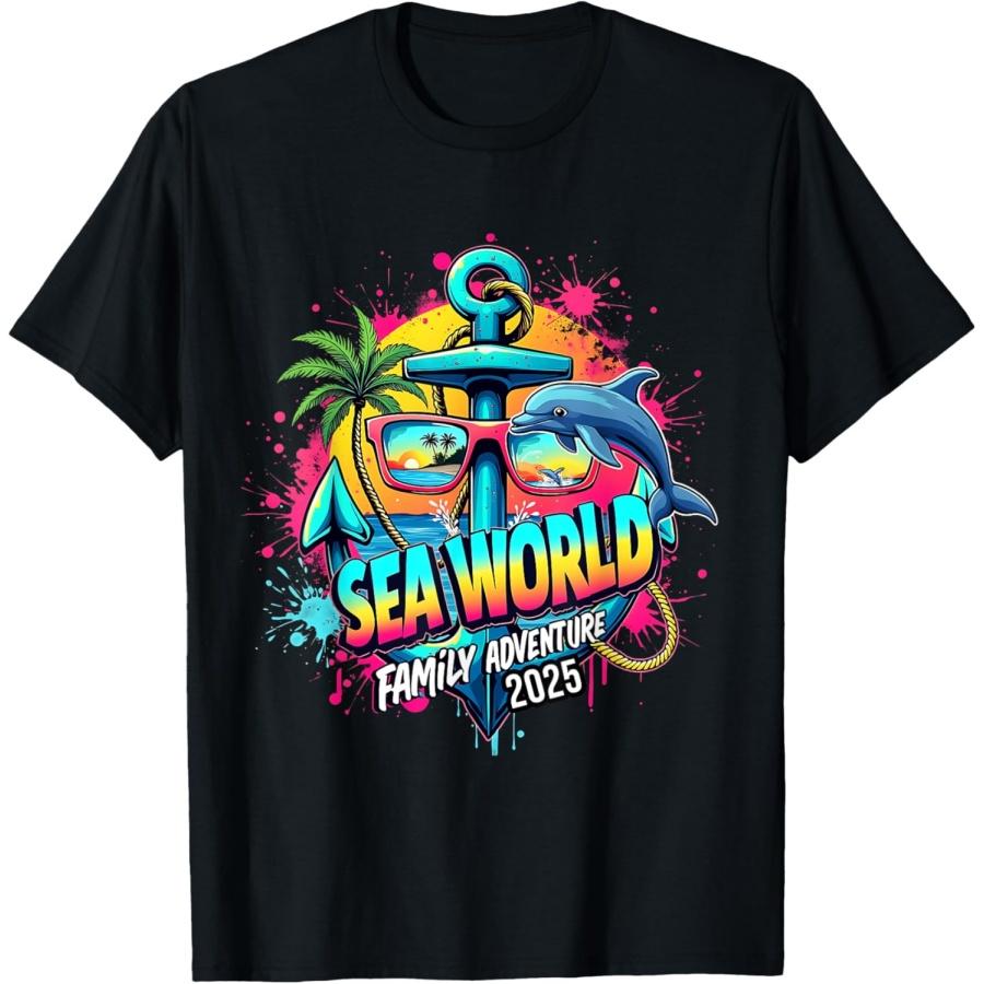 

Sea World 2025 Ocean Explorer Memories Family Vacation T-Shirt XXXXXL чорний