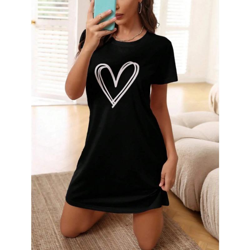 

Женская новая домашняя одежда Ночные рубашки Женские пижамы с короткими рукавами Домашняя одежда Удобная домашняя одежда для отдыха Сексуальные повседневные ночные рубашки Домашняя одежда M