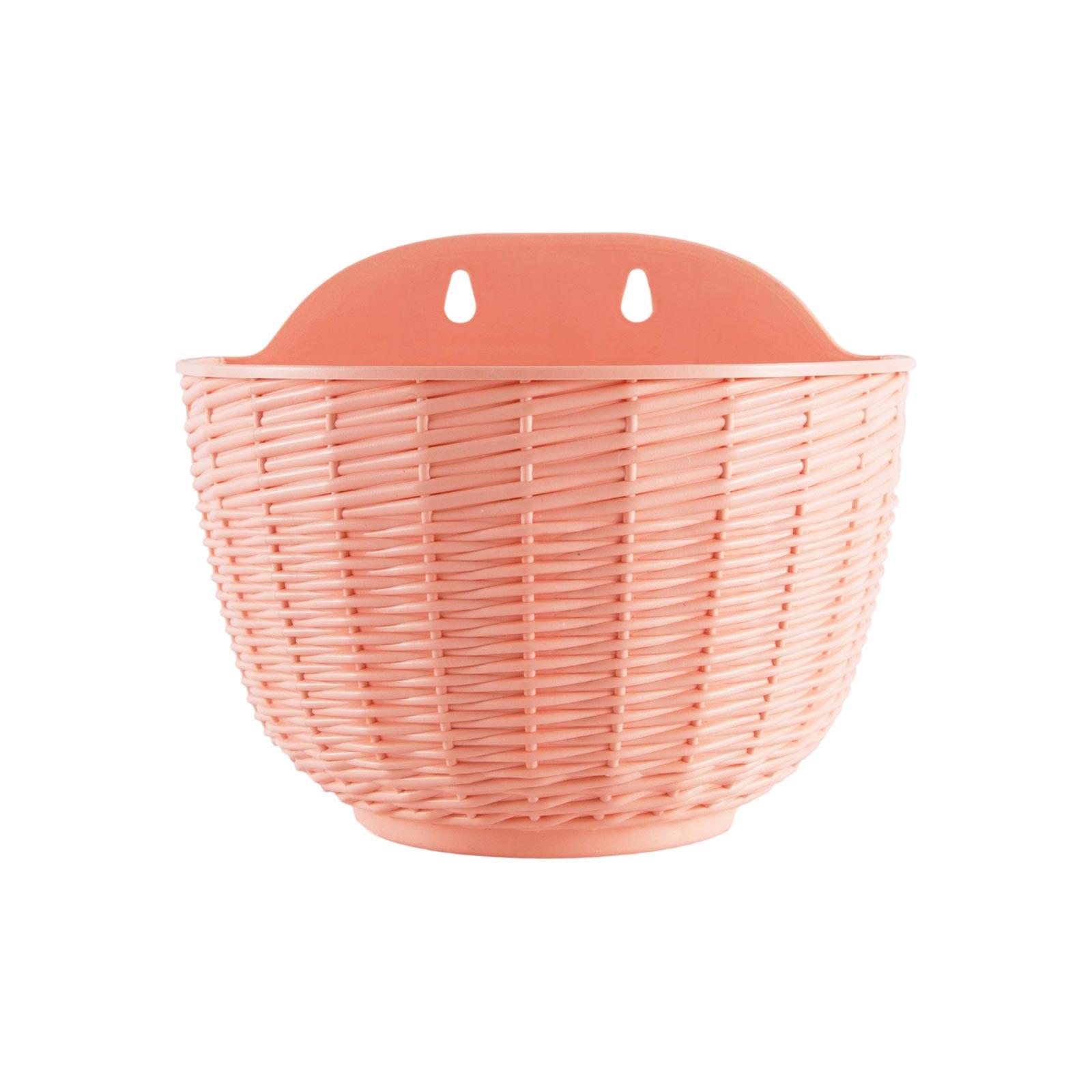 Creative Wall-mounted Hanging Flower Pot, Wall-mounted Green Ivy, Plastic Hanging Balcony Semi-circular Hanging Plant One Size розовый