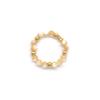 Vlen Boho Stackable Rings for Women Dainty Natural Stone & Gold Beaded Stacking Rings Minimalist Bohemian Jewelry Daily Gifts