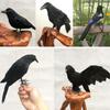 Vivid Artificial Decorative Birds Realistic Raven Bird Animal Home Garden Ornament Miniature Decoration