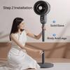 Household Low-Noise Smart Fan Three-Speed Adjustment Floor Fan Air Circulation Fan Floor Fan Silent Low-Noise Smart Fan High