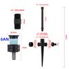 Garden Pop-up Watering Sprinkler 0~360 Degree Adjustable Scattering Nozzle 1/2" Thread Bracket Farm Lawn Crops Irrigation Tools