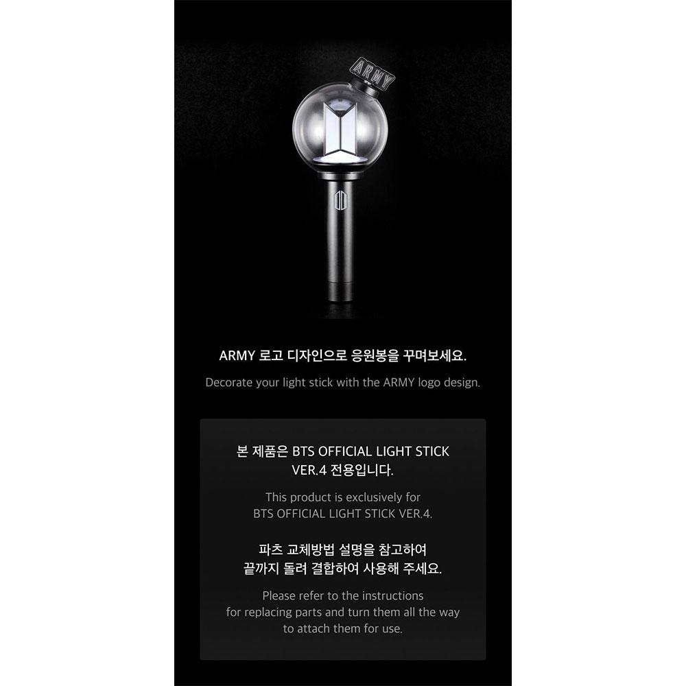 BTS PIEZAS OFICIALES DE BASTÓN DE LUZ VER.4 - PIEZAS DE ARMY BOMB VER.4 (vers. BTS, vers. ARMY)