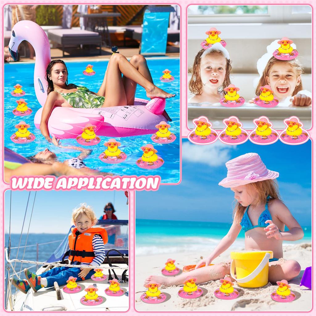 6-60 Set Mini Rubber Ducks Bulk For Kids Children Cute Yellow Duck Toy For Dashboard Of Car Bathtub Ornaments