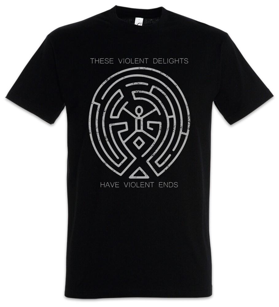 

These Violent Delights Men s T-Shirt Westworld Labyrinth Circle Circle The Maze 4XL