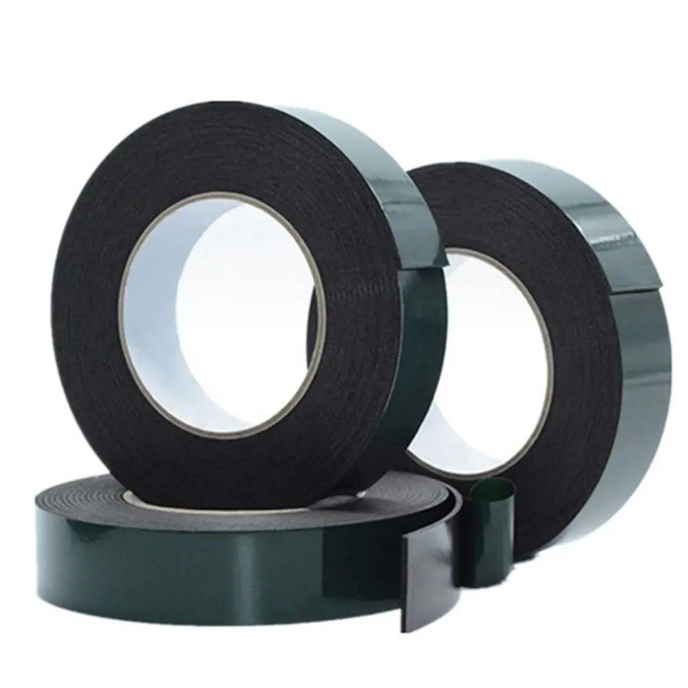 10M/Roll Green Film Black Double Sided Tape Strong Self Adhesive Sponge Strip 10/20mm Width Multifunctional PE Foam Tape
