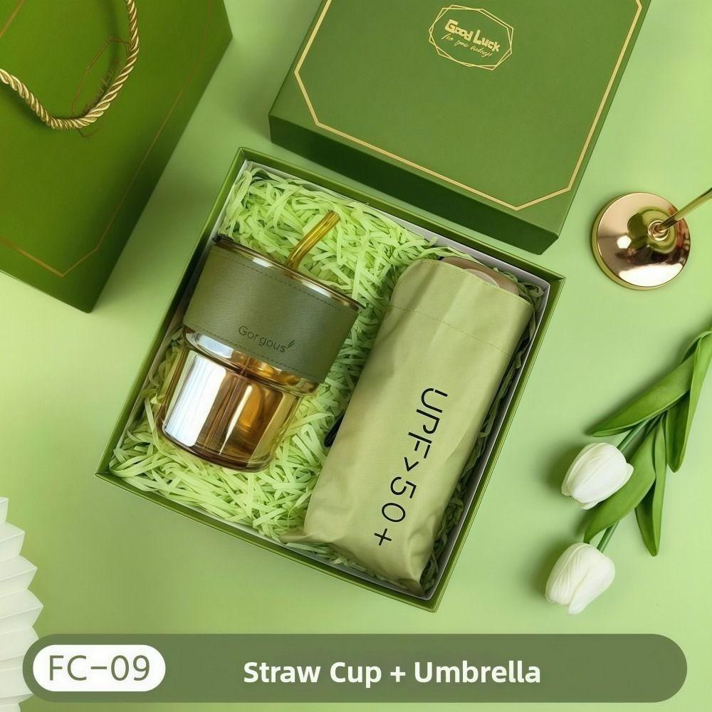 3IN1 Souvenir Gift Set Stylish Design Fan/Towel/Cup Practical Gift Sets with Paper Bag Luxury Gift Box Set Personalized Gifts