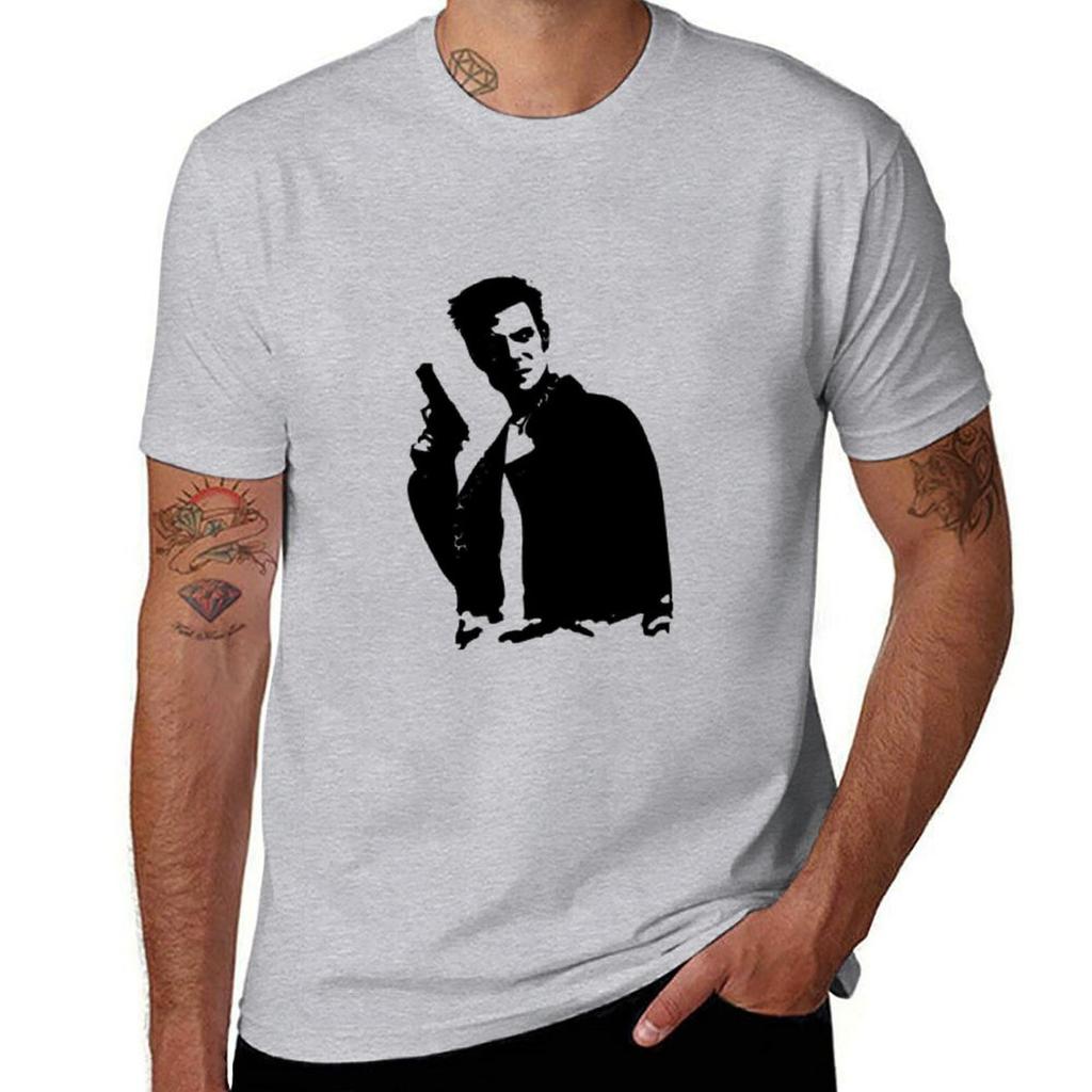 Max Payne Design Classic Tshirt Short sleeve tee customizeds kawaii clothes mens vintage t shirts