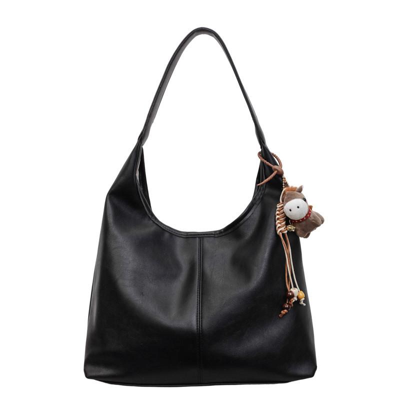 Urban Minimalist Pu Dumpling Bag With Magnetic Closure For Daily Use