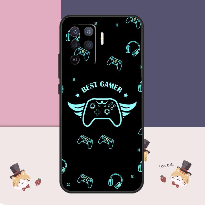 Eat Sleep Game Colorful Case For Oppo A94 A74 A54 A18 A38 A58 A78 A98 A80 A60 A40 A96 A76 A16 A15 A17 A57 A77 A5 Pro