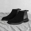 Fashion New Arrival Suede Leather Mens Chelsea Boots Comfortable Slip on Biker Boot Elegantes High Top Shoes Business Male Ankle Botas