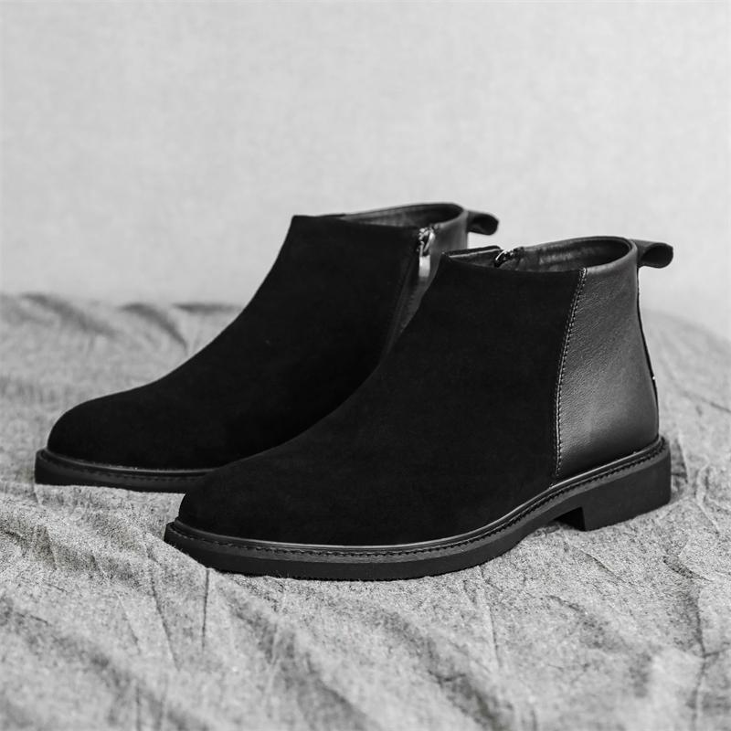 Fashion Leather Boots For Man Genuine Leather Big Size Boots High Quality Designer Formal Boots Casual Boots Fashion Business