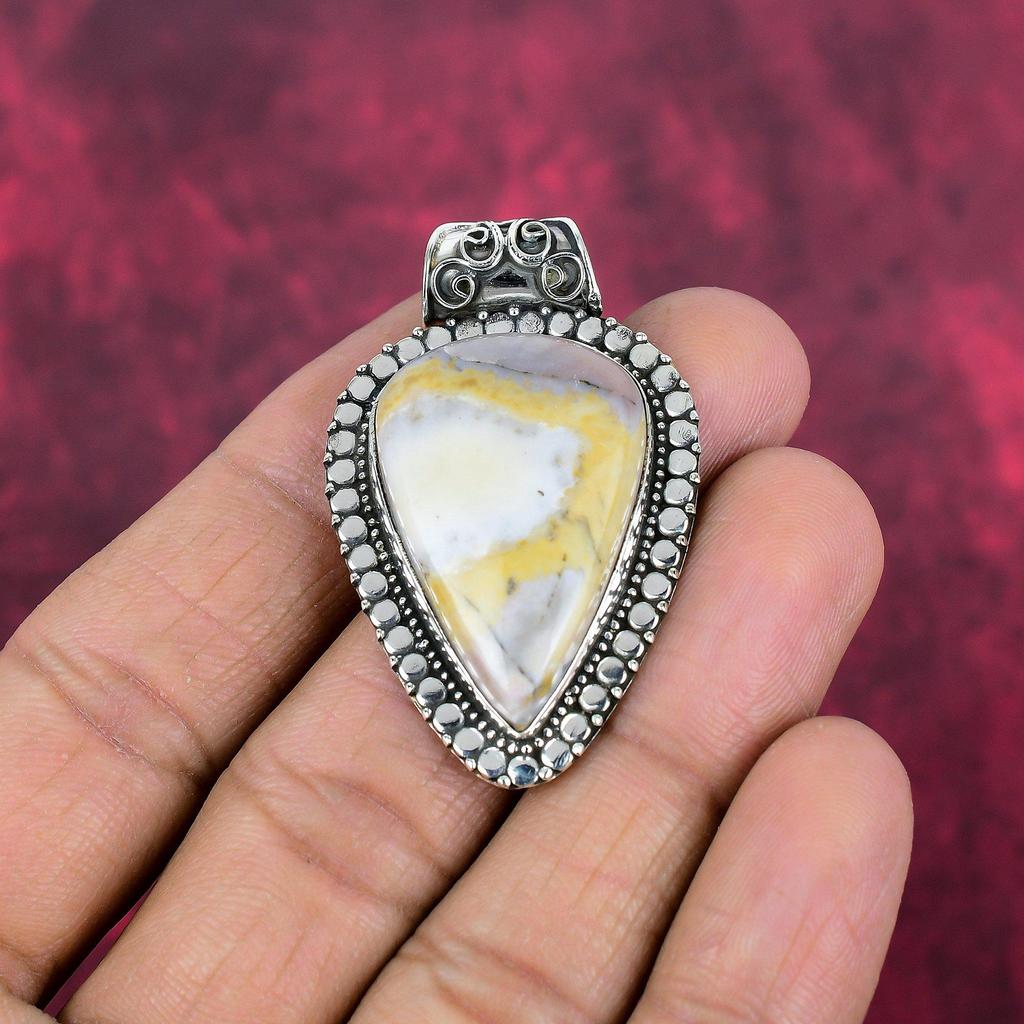 Dendrite Opal 925 Solid Sterling Silver Pendant, Handmade Gemstone Jewelry Pendant Gift For Birthday