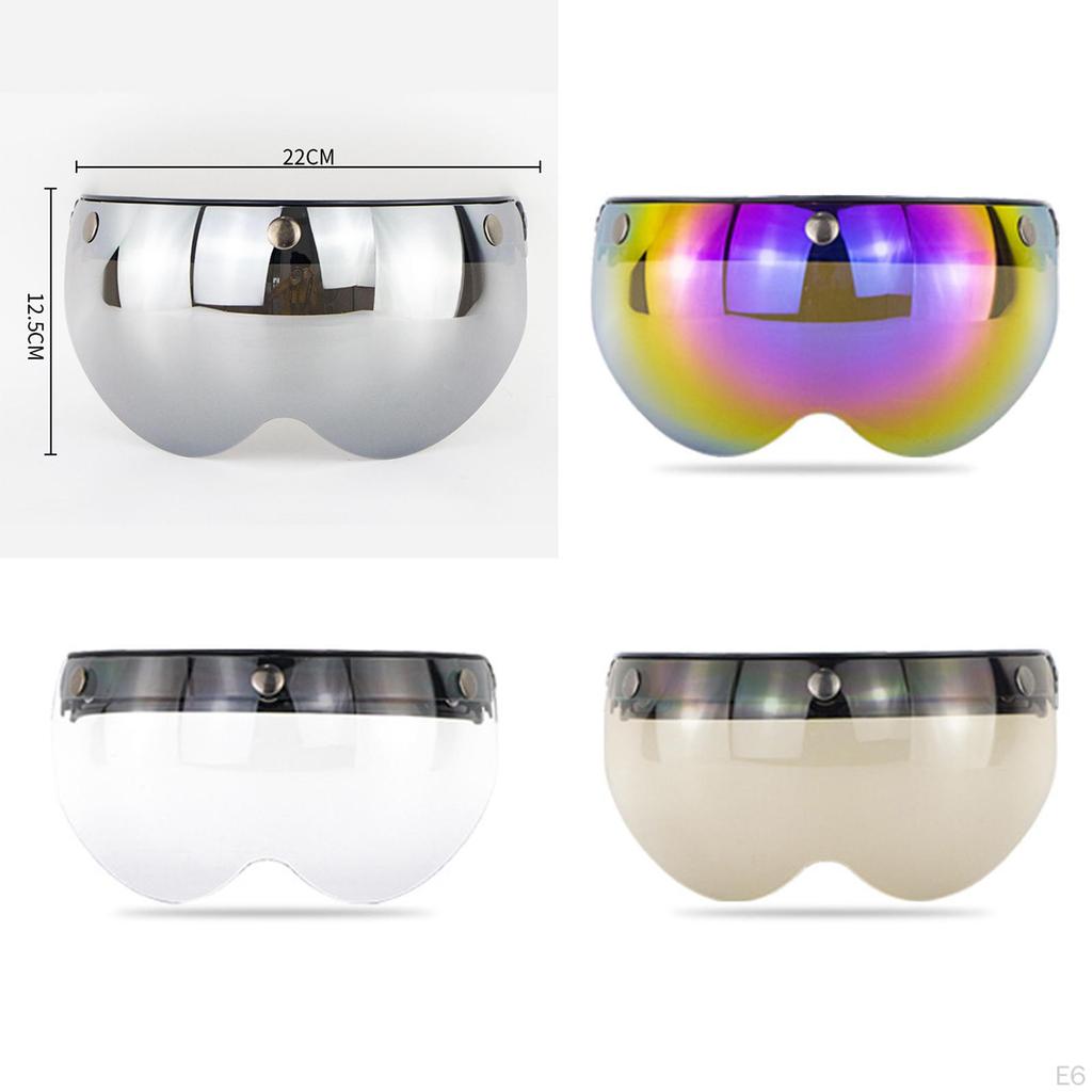 Visor Lens for 3-Snap Motorcycle , Easy Installation, Compact, Lightweight
