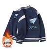 Kids' Autumn/Winter Baseball Jacket - Boys' & Girls' Medium/Large Plus Velvet Spring/Fall/Winter Outerwear