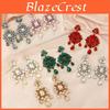 Fashion Lady Geometric Crystal Earrings With Irregular Design For Elegant Occasions