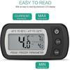 Refrigerator Thermometer LCD Display Digital Waterproof Freezing Thermometer with Magnetic Crochet Black Refrigerator Thermometer (-20 ~ 50 ) -