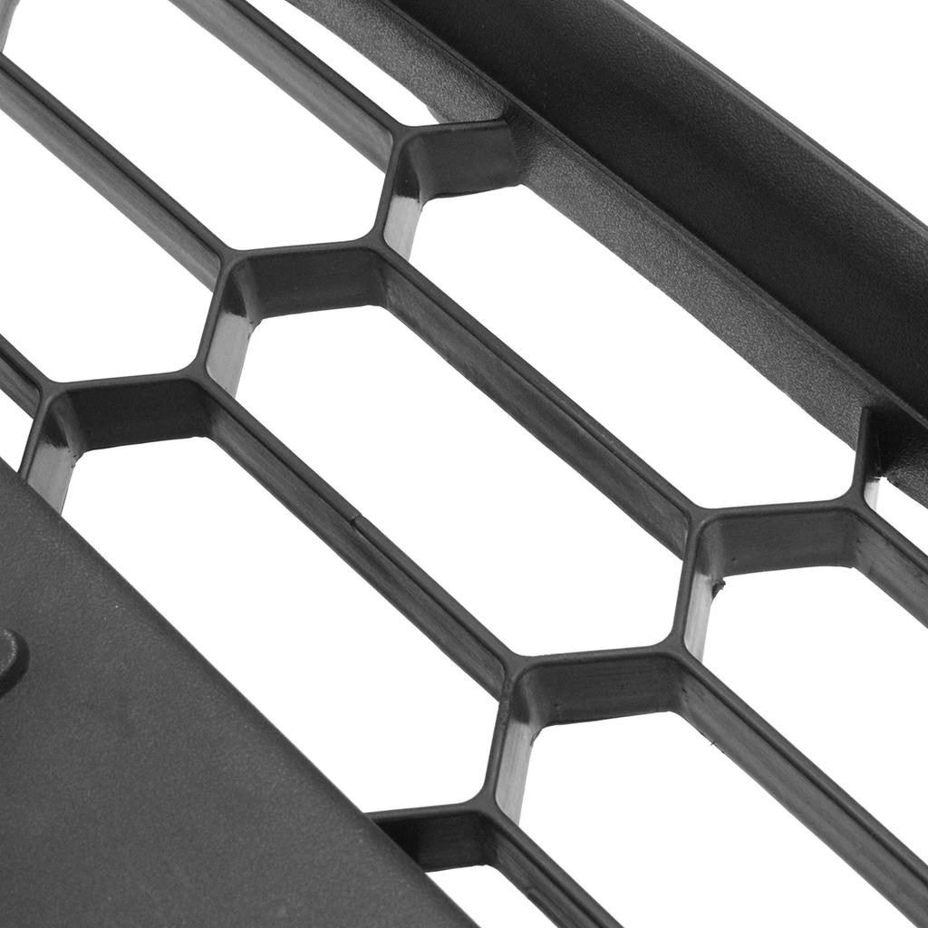 New Front Bumper Grill Lower Grille for Ford Fiesta Mk7 2008-2012 bumper grille ABS Chrome Racing Centre Grille cars Spare Parts