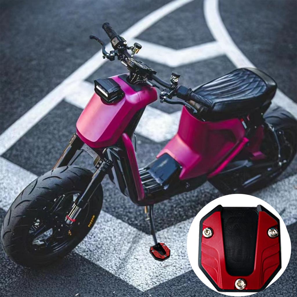 Motorcycle Kickstand Extension Pad Replacement  Foot Pad Support Plate Anti-skid Enlarged Base Motorbike Accessories