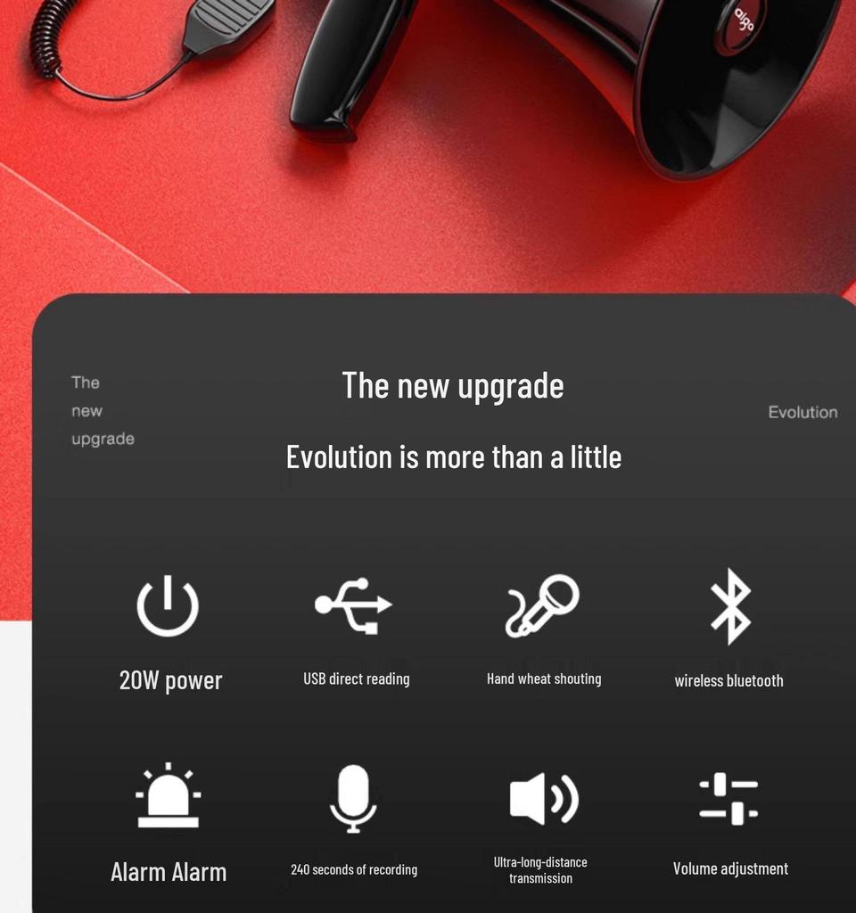 Patriot A108 High-Power Handheld Megaphone Speaker for Street Vendors