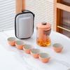 OIMG Portable Glass Travel Tea Set