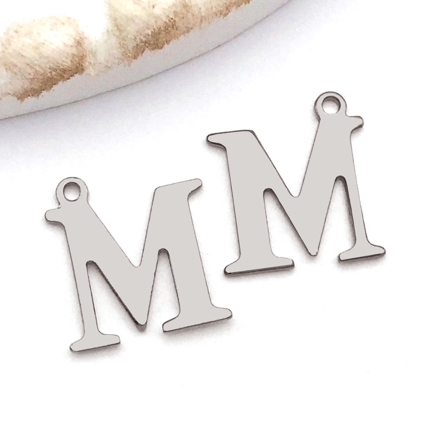 

Stainless Steel Alphabet Pendant Jewelry Accessories for DIY Necklaces, Bracelets & Earrings