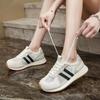 Fashion Casual Shoes for Summer, Women's Lace-up Lightweight Anti-slip Sports Shoes, Round Toe Thick Sole, Breathable Mesh Upper