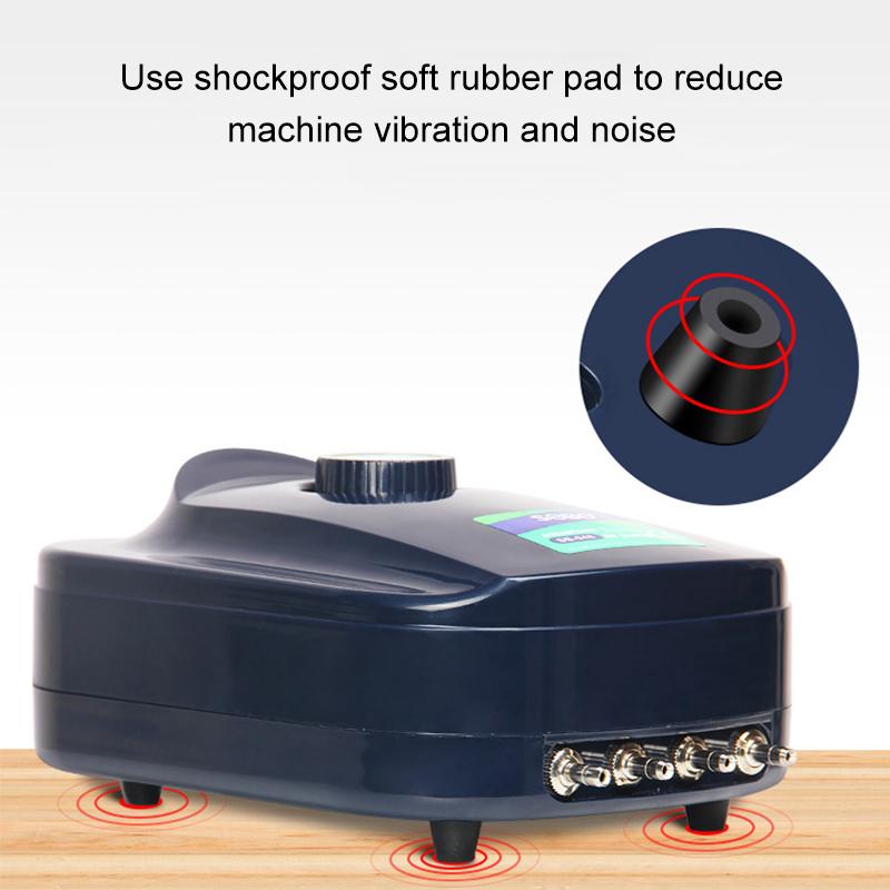 SOBO Silent Aquarium Oxygen Air Pump Fish Tank Adjustable Air Volume High Power Oxygenator Air Compressor Aerator 220v