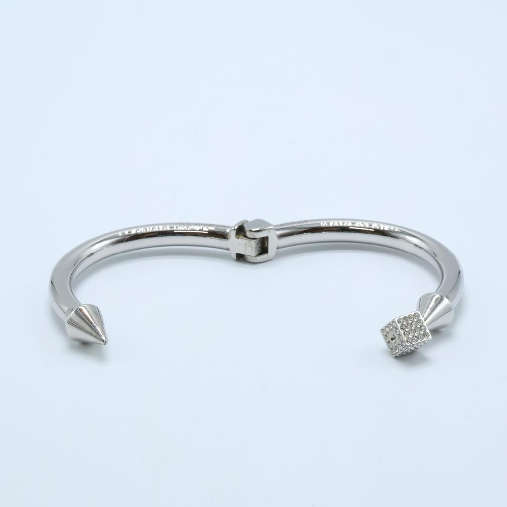 VITA FEDE [Beautiful Condition] Cube Rhinestone Bangle XS SilverUsed