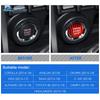 Carbon Fiber Engine Start Button Cover Sticker for Toyota 86 Corolla Avalon Crown Vios RAV4 C-HR Alphard Camry Highlander 2015-2023