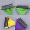 Double-Sided Knot & Shedding Comb for Pets - 23+12 Floating Hair Rake for Cats & Dogs